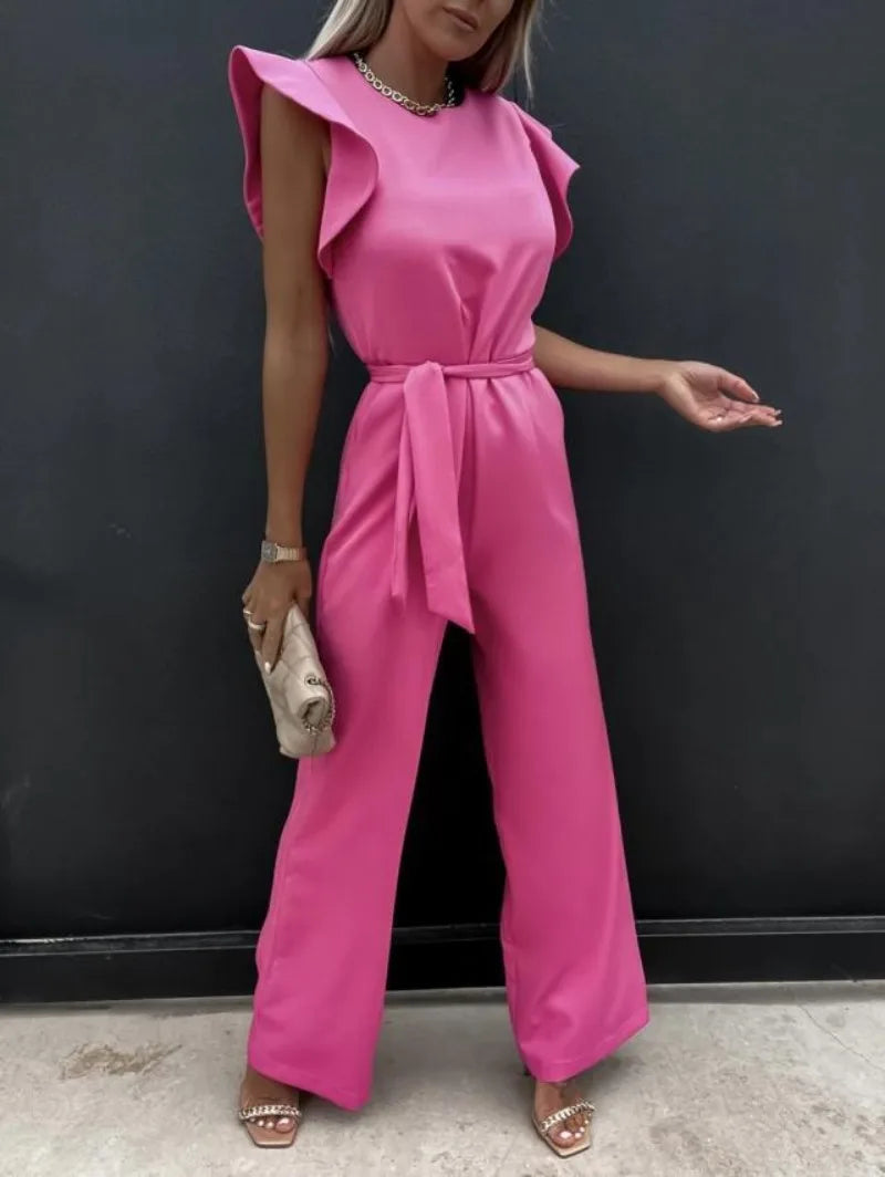Elegante Jumpsuit van Luxe Stof