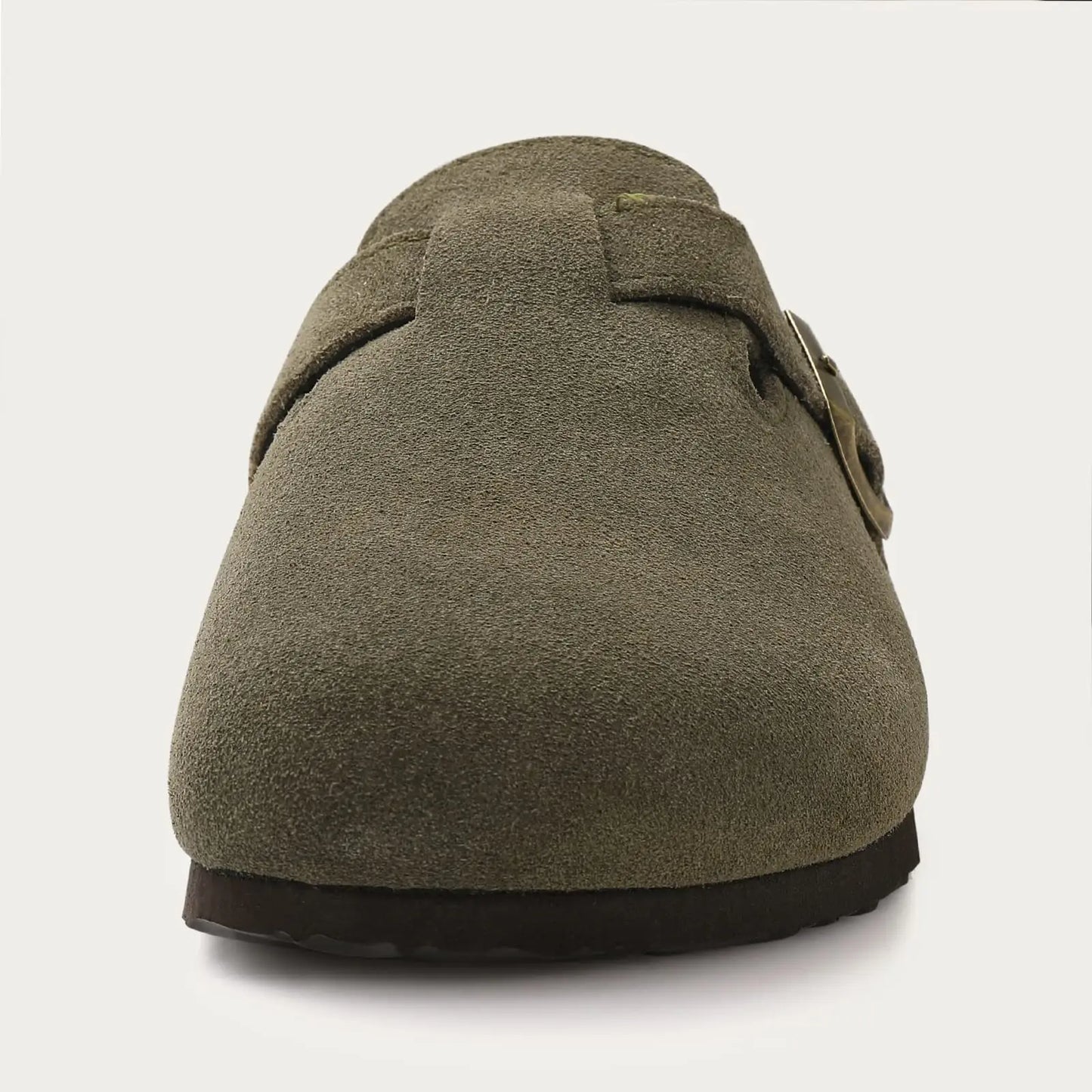 Leren Slippers voor Dames met Kurksok
