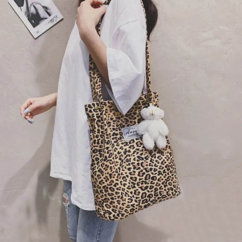 Luipaard Boodschappentas Casual Stijl Livia