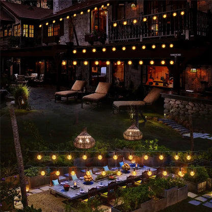 Zonne-energie Fonkelende Tuinverlichting 10 Meter LED Snoer Waterdicht IP65 Buitenverlichting Sfeerlampen voor Tuin Terras en Balkon