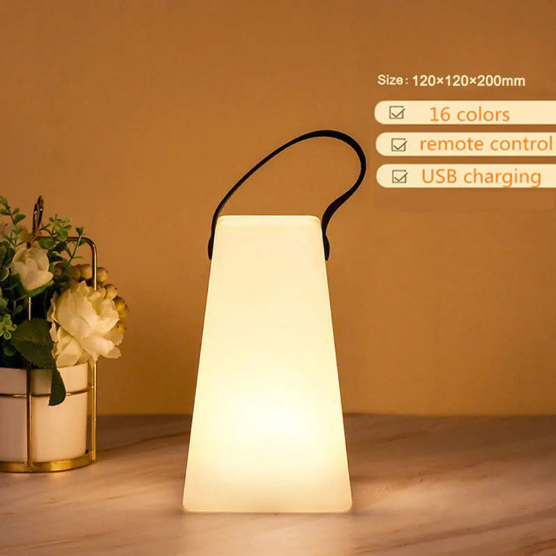 Draadloze Outdoor Lamp Oplaadbaar met Afstandsbediening | 8 Kleuren Dimbaar voor Tuin en Terras