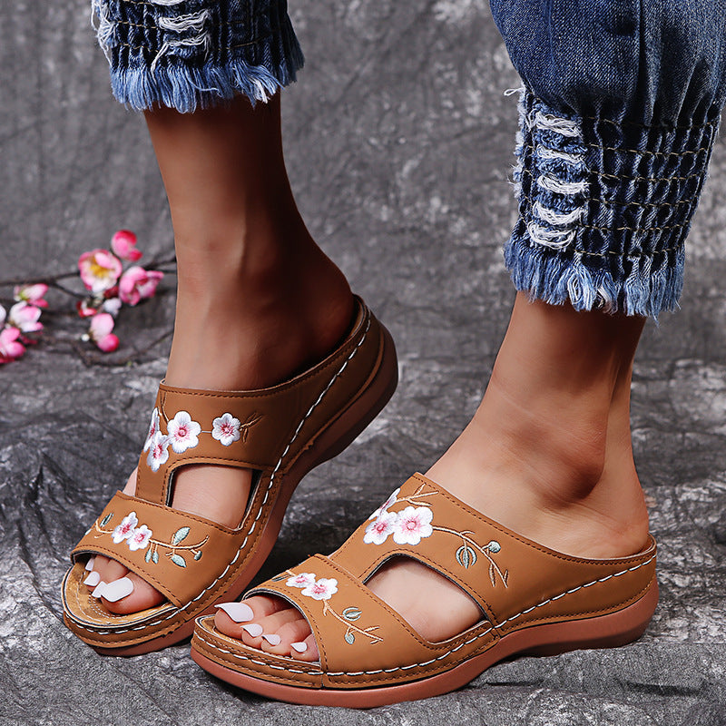 Orthopedische Sandalen Retro Bloem Comfortabel - StudioMarella