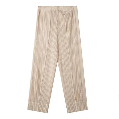 Miyake Set Elegantie Klaar voor Hemd en Broek
