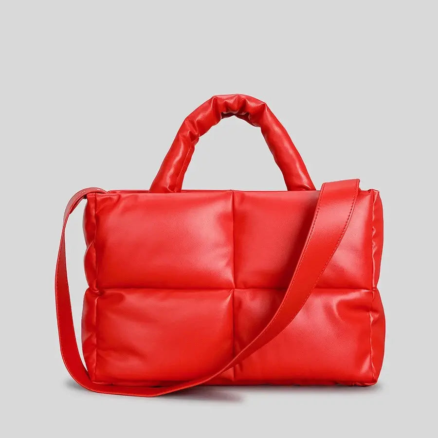 Gevoerde Puffer Schoudertas Trendy Dames Tas