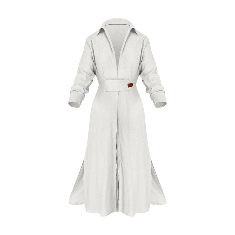 Lange Mouwen Jurk Vrouwelijk Elegante Stijl
