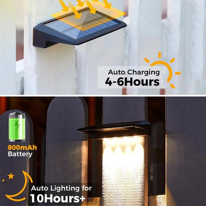 Zonne-energie Sfeerverlichting 2-Delige Set – Automatische Schemeringssensor Tuinverlichting voor Pad, Terras & Tuin