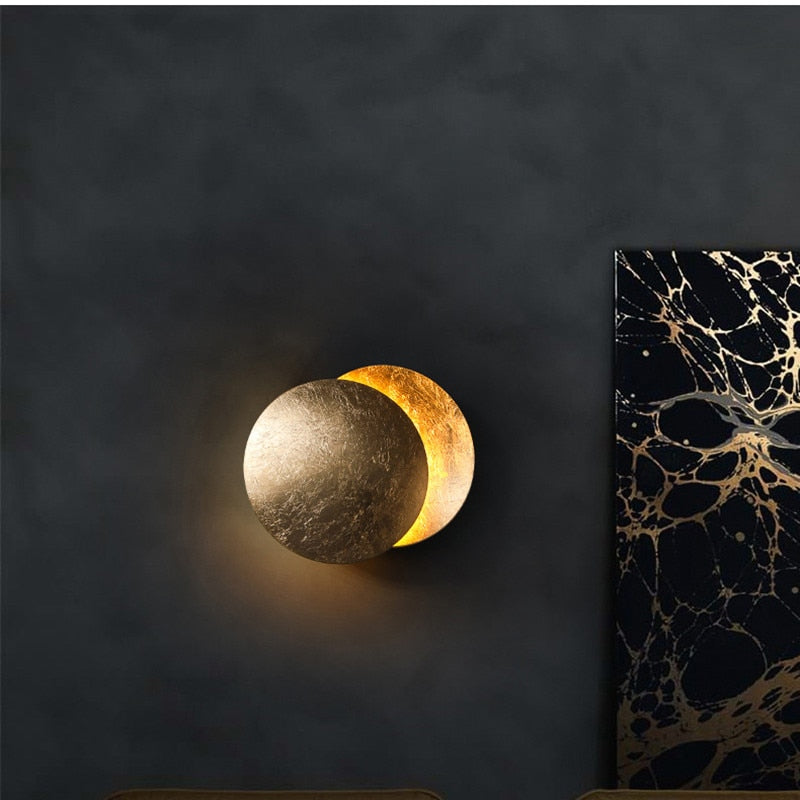 Wandlamp Eclips Design LED Metaal IJzer 20-25cm Sfeerlamp Schaduw Decoratief Woonkamer Modern