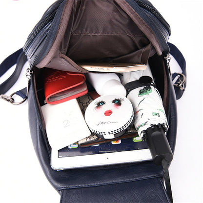 Leren Damesrugzak Elegant Design Praktisch Schoudertas Dagelijks Gebruik Mode Accessoire Veelzijdig Stijlvol
