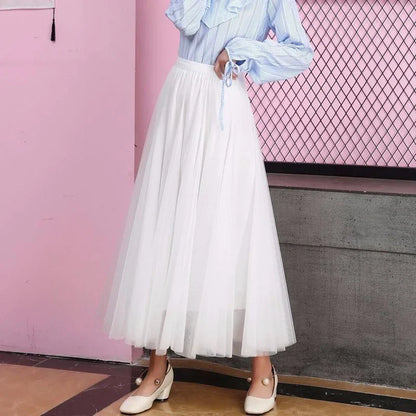 Elegante Rok van Tulle Stof voor Vrouw