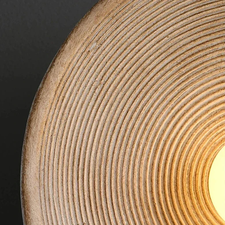 Moderne Scandinavische Wandlamp met Houtlook en Zacht Licht – Klein 20 cm of Groot 27 cm – Warm Wit Koel Wit of Dimbaar