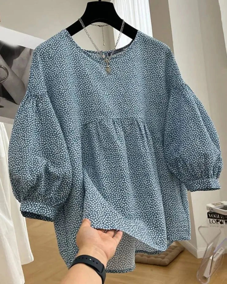 Vrouwelijke Zomer Blouse Elegant en Luchtig