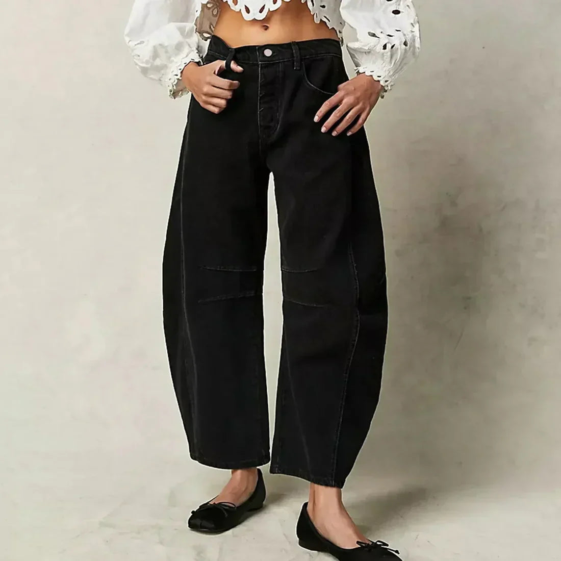Dames Skinny Fit Spijkerbroek Halfhoog Model
