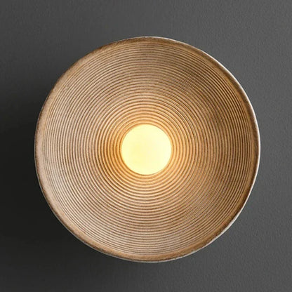 Moderne Scandinavische Wandlamp met Houtlook en Zacht Licht – Klein 20 cm of Groot 27 cm – Warm Wit Koel Wit of Dimbaar