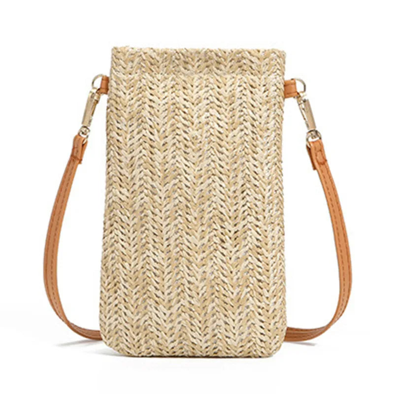 Stro Clutch Zomerse Handtas Mode Accessoire