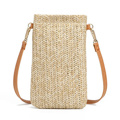 Stro Clutch Zomerse Handtas Mode Accessoire