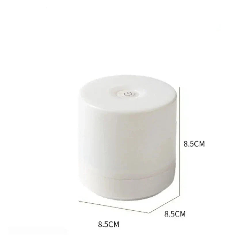 Nachtlamp LED USB 8.5cm Dimbaar ABS Wit Touch Bedlamp Slaapkamer Bureau Sfeerverlichting Compact Lampje