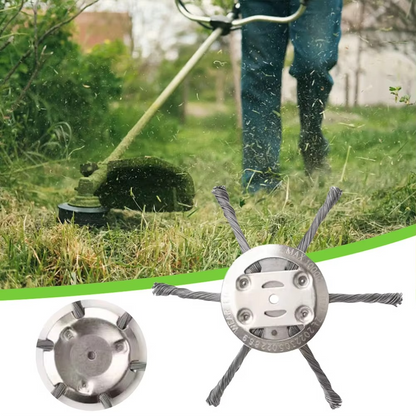 Stalen Onkruidborstel voor Trimmer Universeel | Krachtige Tuinborstel voor Hardhout Stenen | Professionele Trimmerattachement voor Gras Mos Onkraut | Duurzame Onkruidverwijderaar voor Freesmachine