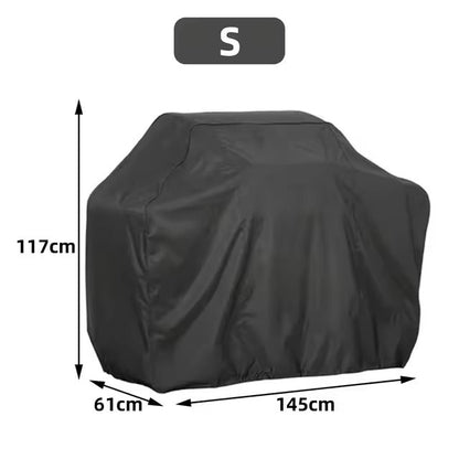Weerbestendige Barbecue Hoes 145-190cm Beschermhoes Waterdicht BBQ Grill Afdekking Winterbescherming UV-bestendig Regenhoes Sneeuwbescherming