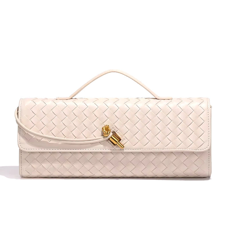 Vegan Leren Clutch Gevlochten Chique Design