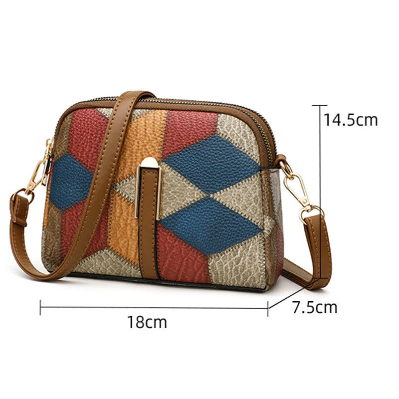 Ethnic Schoudertas met Chic Design en Riem