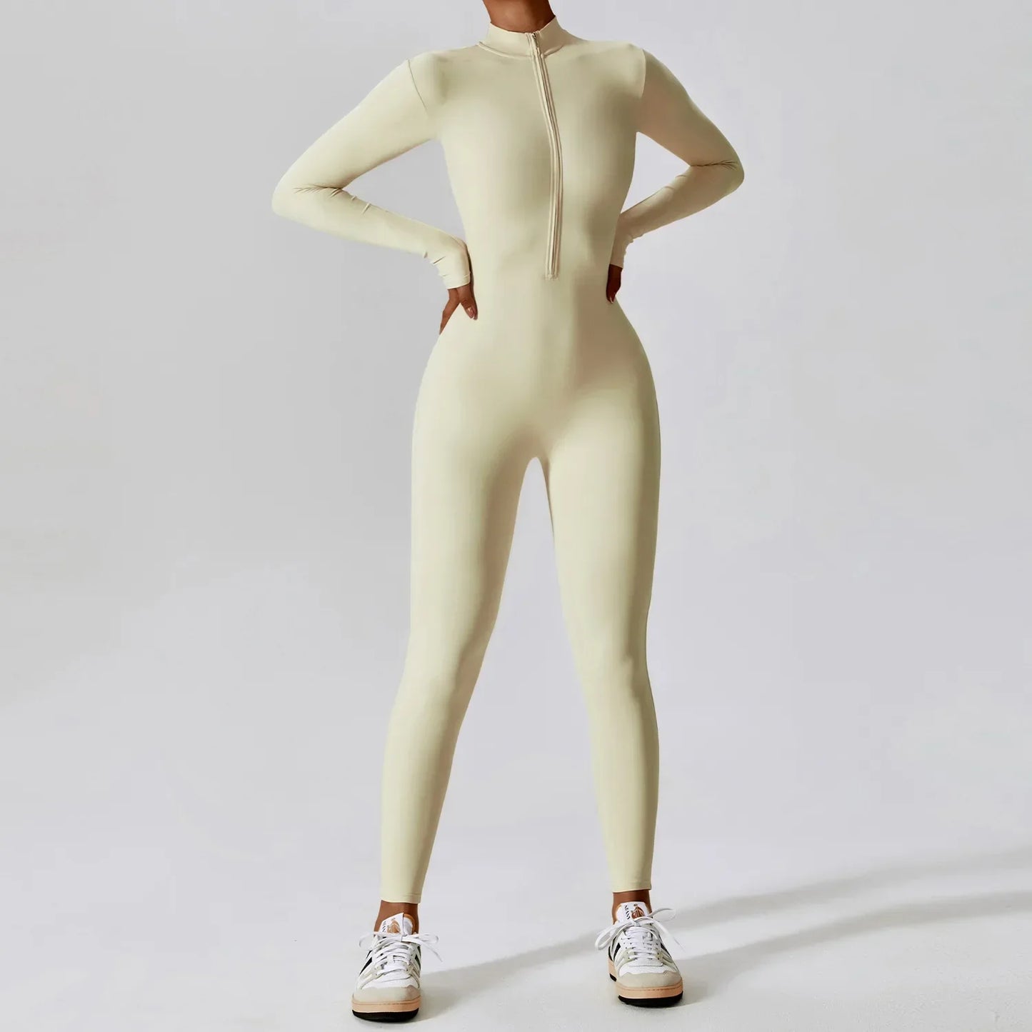 Jumpsuit Vrouw Sportief Naadloos Comfortabel