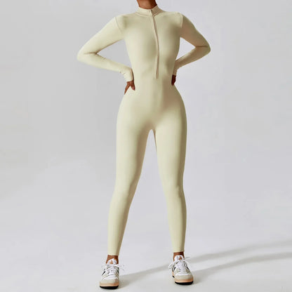 Jumpsuit Vrouw Sportief Naadloos Comfortabel