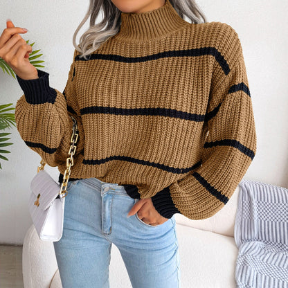 Streeppatronen Trui voor Dames Comfortabel Casual