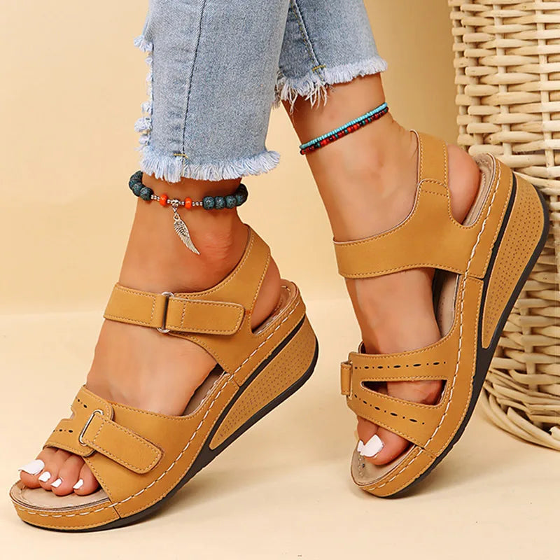 Dames Sandalen Zomer Hak Sandalen met Sleehak
