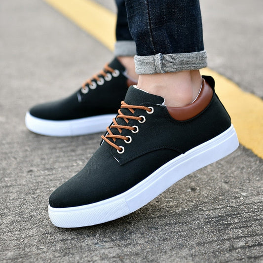 Heren Sneakers Leren Casual Schoenen Zwart Stijlvol - StudioMarella