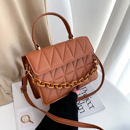 Crossbody Schoudertas Ruitjes Patroon Small Leather Style - StudioMarella