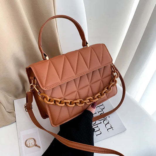 Crossbody Schoudertas Ruitjes Patroon Small Leather Style - StudioMarella