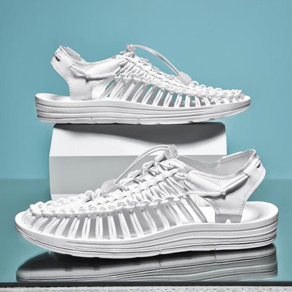 Gevlochten Dames Sandalen – Ademend Design – Lichtgewicht Zomerschoeisel – Flexibele Gummizool – Meerdere Kleuren Verkrijgbaar