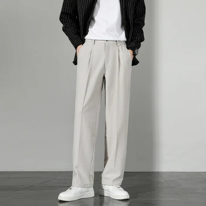 Heren Broek Relaxed Fit Rechte Streep Pietersbier