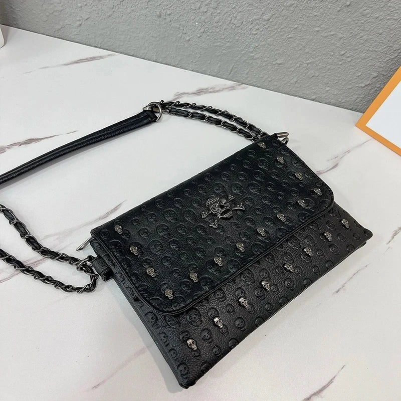 Luxe Crossbody Tasje met Riem en Rivet Details