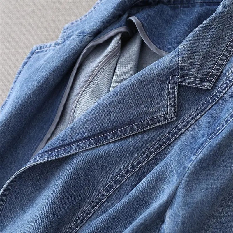 Blazer voor Dames Modern Denim Jacket