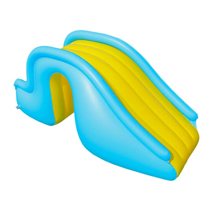 Opblaasbare Zwembad Glijbaan voor Kinderen 180x90cm – Waterplezier Tuin & Bad PVC Speeltoestel Zomer