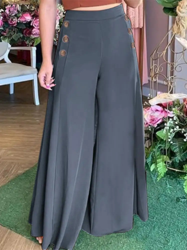Rode Dames Pantalon Oversized Zomerbroek