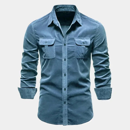 Elegante Overhemd voor Mannen Donker Blauw