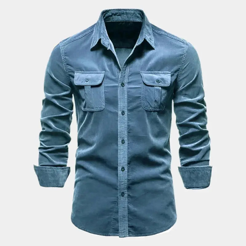 Elegante Mannen Overhemd Italiaanse Stijl