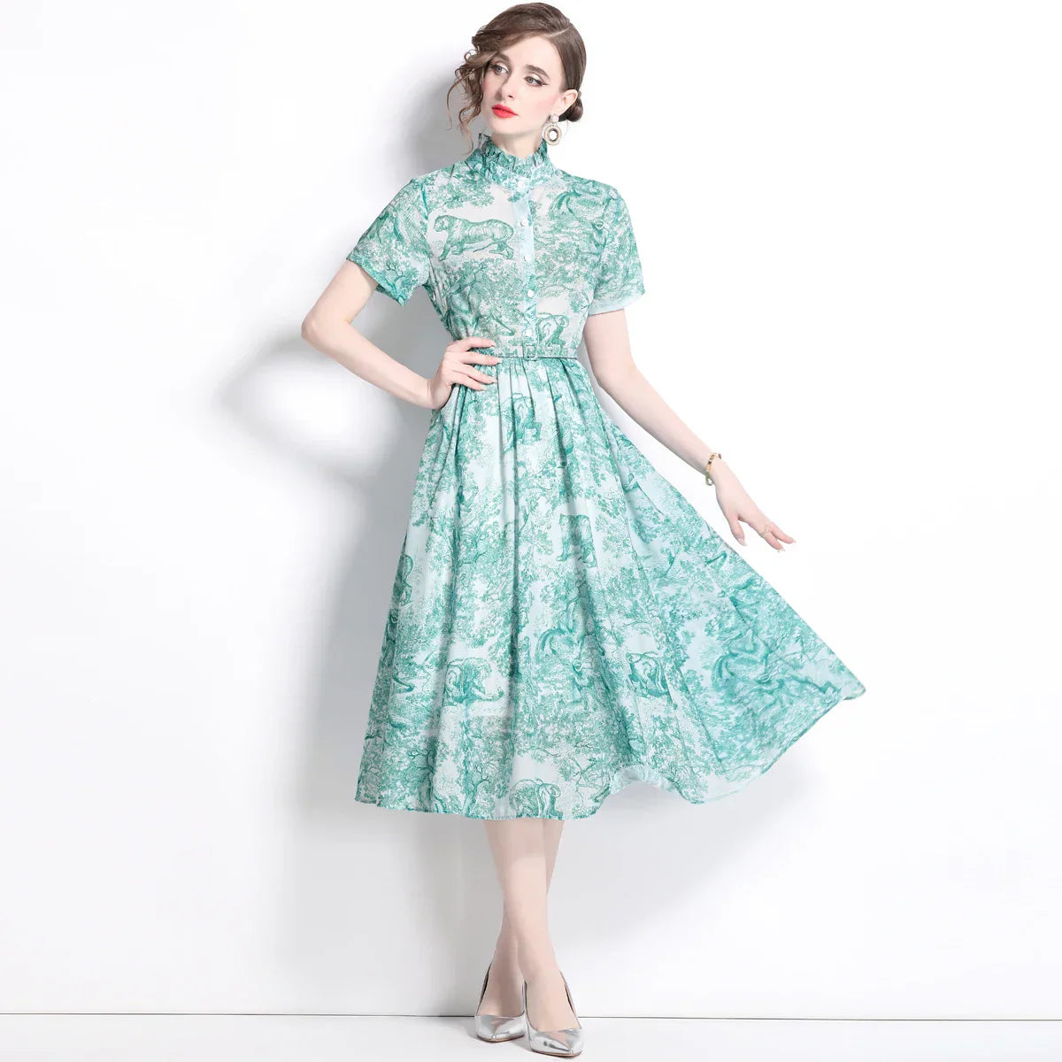 Zomerjurk Retro Vrouwen Jurk Mode - StudioMarella