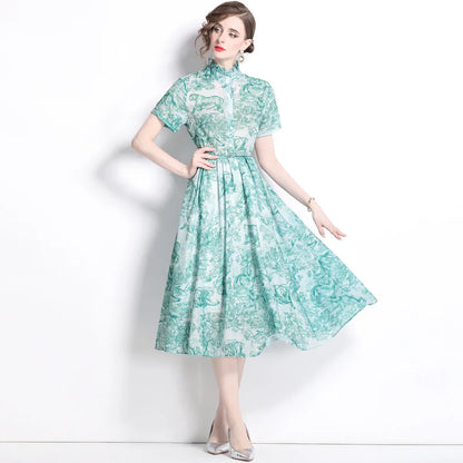 Zomerjurk Retro Vrouwen Jurk Mode - StudioMarella