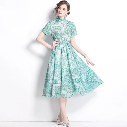 Zomerjurk Retro Vrouwen Jurk Mode - StudioMarella