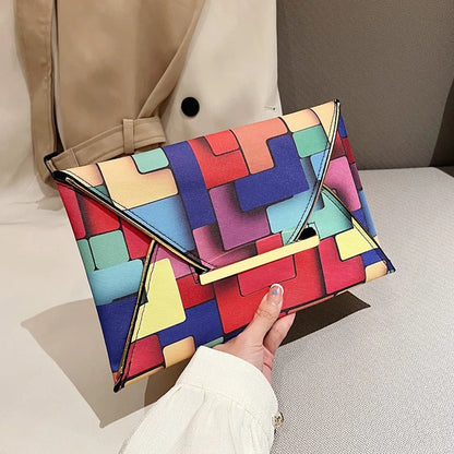 Regenboog Clutch Tasje Kleurrijk Design