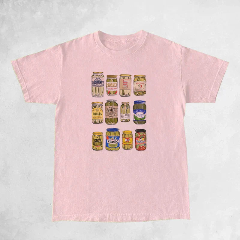 Klassieke Dames T-shirt Vintage Stijl