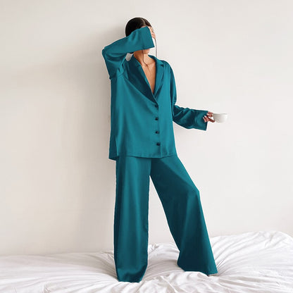 Dames Pyjama Set Satijn Zacht Luxe Slaapkleding - StudioMarella
