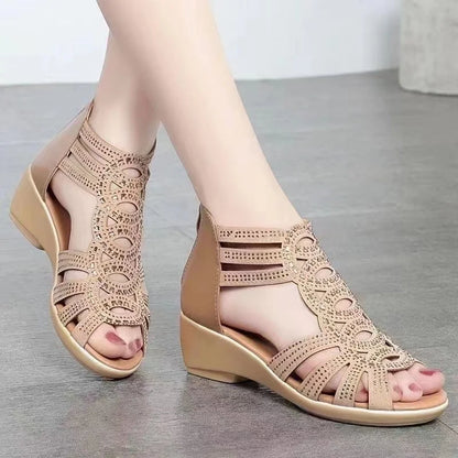Zomersandalen met Romeinse Straps en Comfortabele Zool