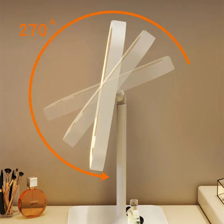 Verlichte Make-upspiegel met 3 Lichtmodi Dimbaar Touch LED Tafelmodel voor Schminken