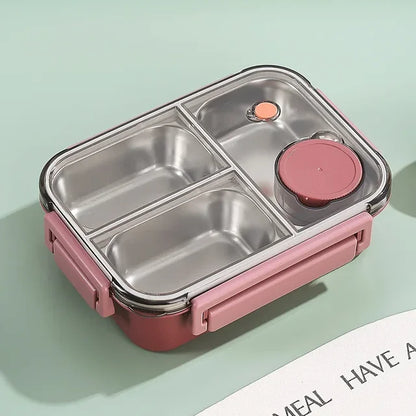 Roestvrijstalen Geïsoleerde Lunchbox Met Compartimenten En Lekvrije Deksel Voor Warme En Koude Maaltijden Onderweg