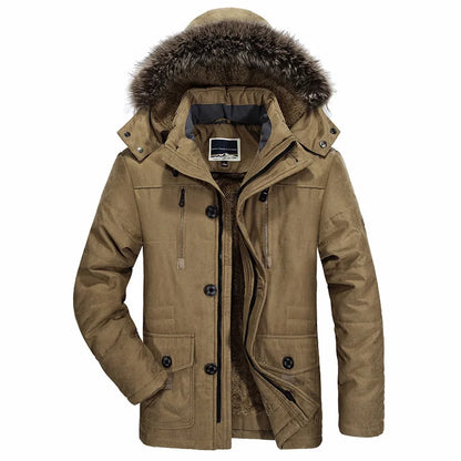 Heren Winterjas Waterdicht met Capuchon Warm en Comfortabel
