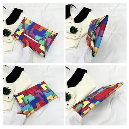 Regenboog Clutch Tasje Kleurrijk Design